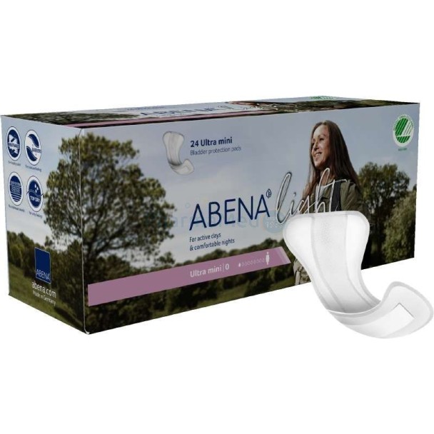 Anatomische inlegger ABENA Light Ultra Mini 0 - 24st