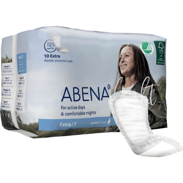 Anatomische inlegger ABENA Light Extra 3 - 10st