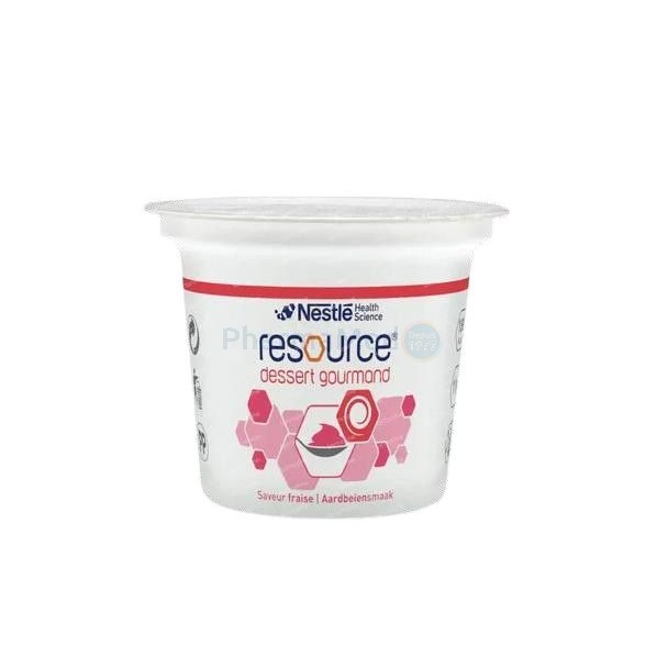 Nestlé Dessert gourmand - Hyperproteïne aardbeiencrème - 4x125gr