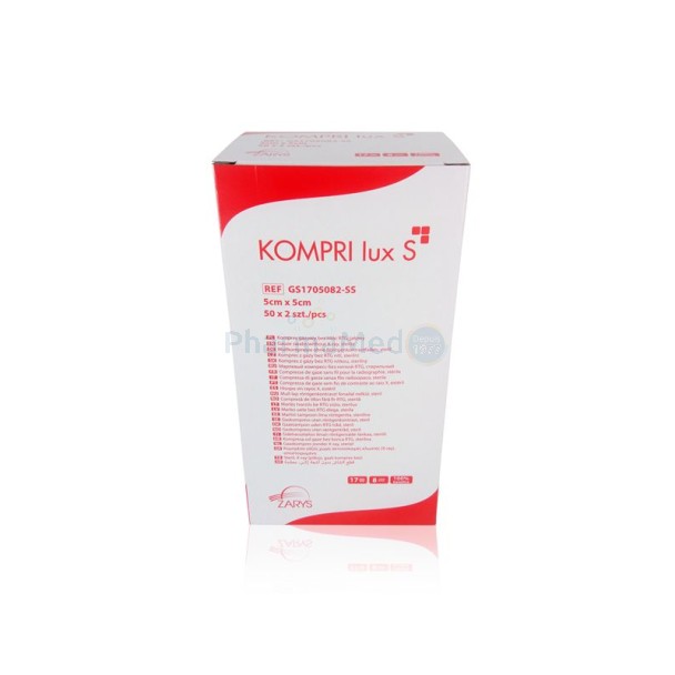 Compresses gaze ST ZARYS 1/2 5x5cm   (50x2pc)
