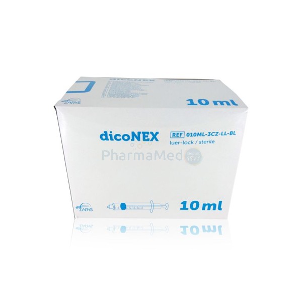 Seringues ZARYS dicoNEX 10ml sans latex/100pc