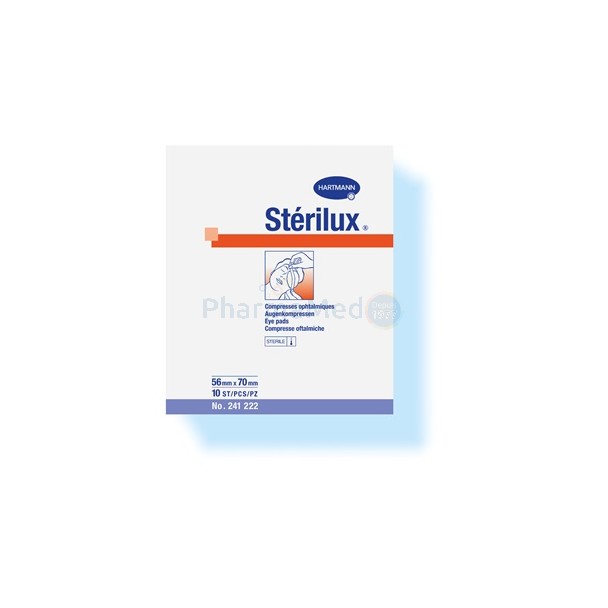 STERILUX compresse oculaire.  56x70 st. - 10pc