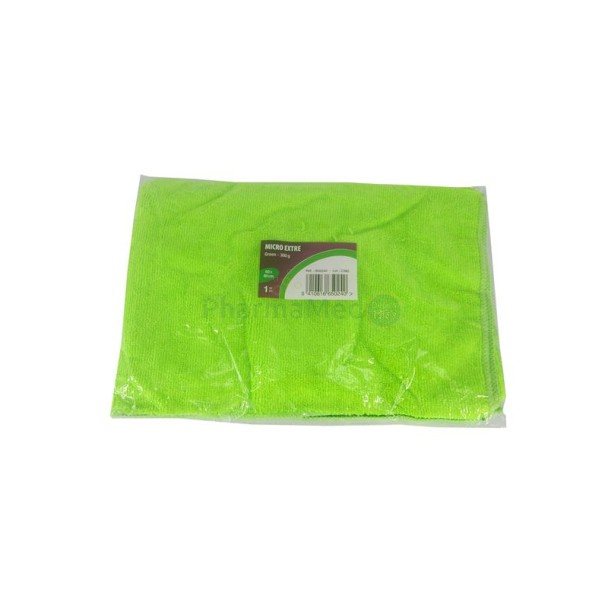 Torchon microfibre vert 60x80cm 300gr - 1pc