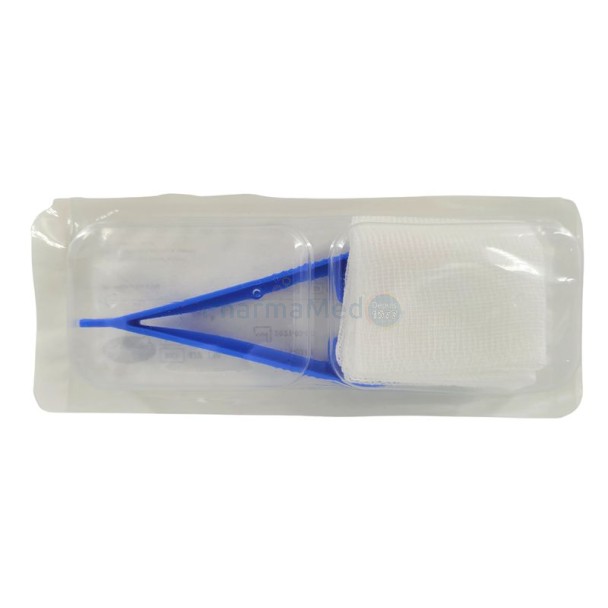 Set pansement 214 / 1pince+5compresses  (1pc)
