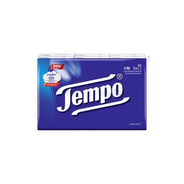 TEMPO Mouchoirs en papier 4 plis - 10pc