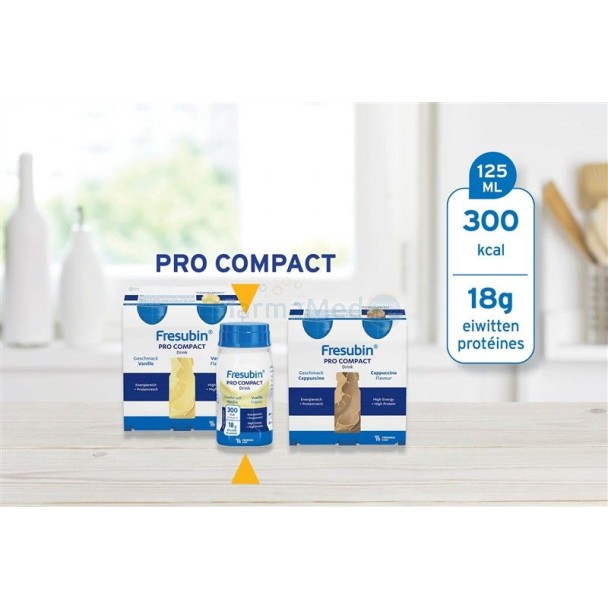 Fresubin Pro Compact Drink - Perzik/Abrikoos - 4x125ml