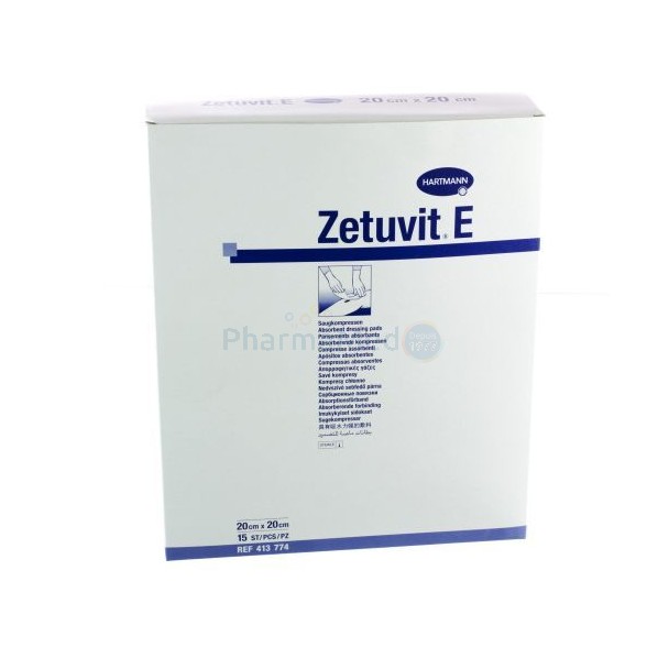 Compresses absorb. ST ZETUVIT E 20X20cm - 15pc