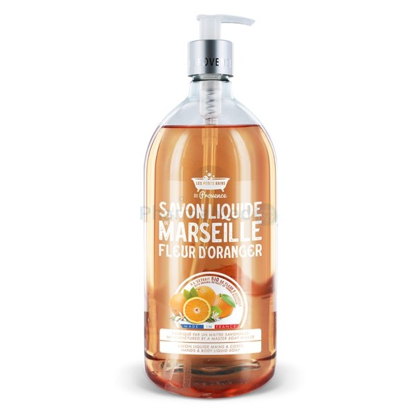 Gel douche fleur d'oranger Les petits bains de Provence - 1L