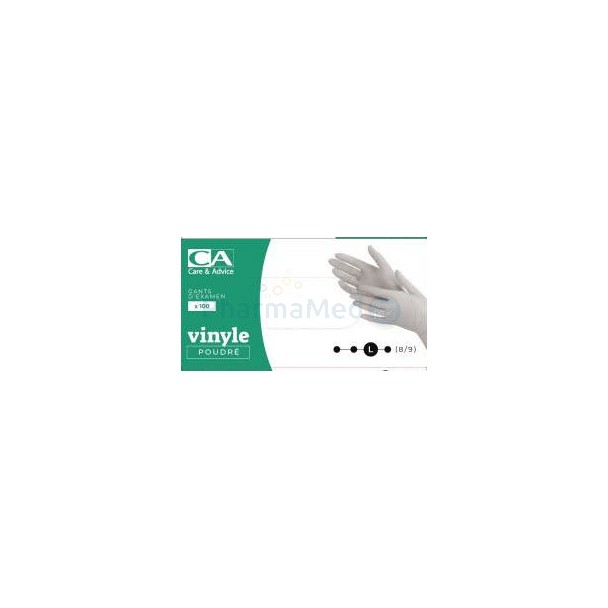 Gants vinyl CA NS medium - 100pc