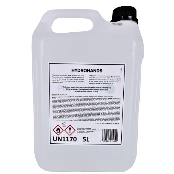 HYDROHANDS gel désinf. Hydro-Alcoolique  (5L)