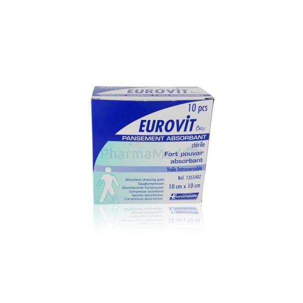 Compresses abs. plast. ST EUROVIT 10x10(10pc)