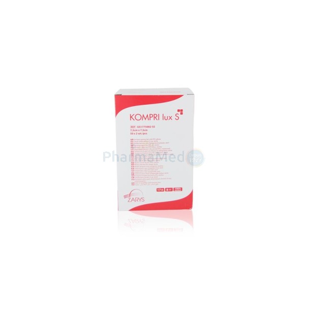 Compresses gaze ST ZARYS 3/2 7,5x7,5cm (50x2)