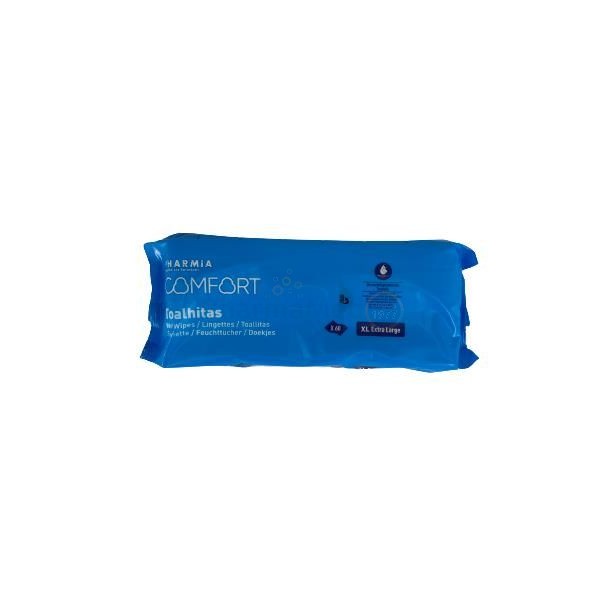 Lingettes corporelles PHARMIA confort - 60pc