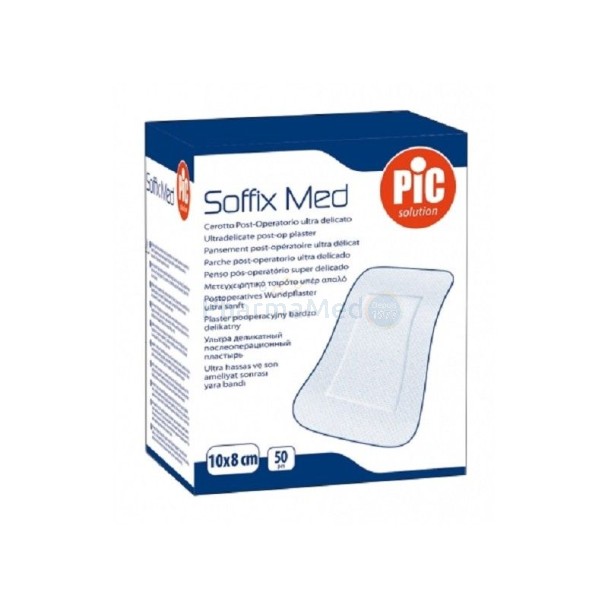 SOFFIX Med 10x8cm pans. adhés. hypo. - 50pc