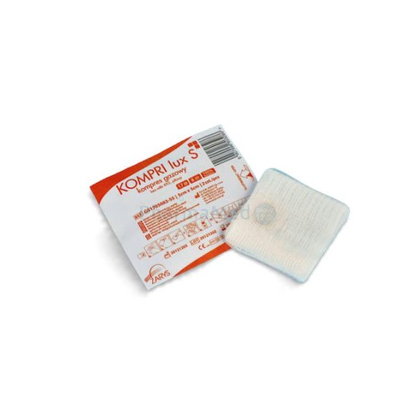 Compresses gaze ST ZARYS 1/1 5x5cm   (50x1pc)