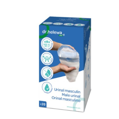 Sac plastique avec pad absorbant pour urinal masculin - 20pcs