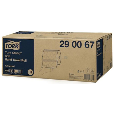 Essuie mains TORK MATIC blanc 21cmx150m - 1 rouleau