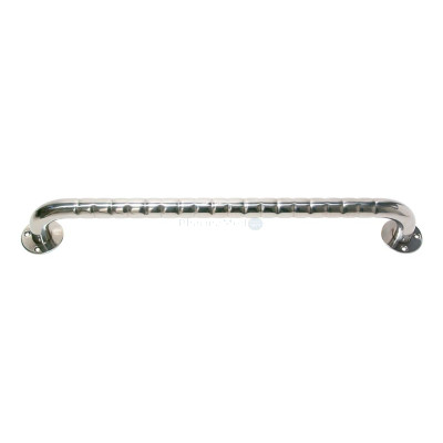 Barre murale striée en inox - 40cm