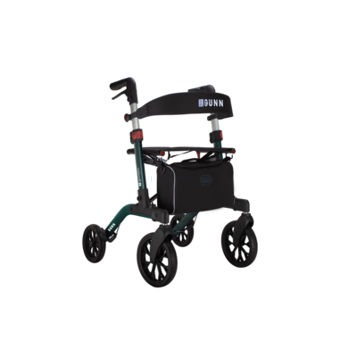 Rollator BROOKLYN Zwart - 4 wielen - dubbel opvouwbaar