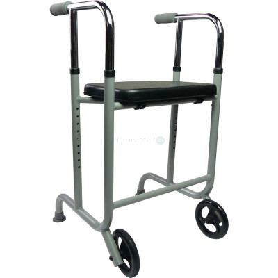 Cadre de marche/rollator STRONG - 2 roues et 2 pieds