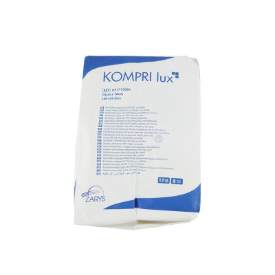 Compresses de gaze NS ZARYS 8 plis 10x10cm - 100pc