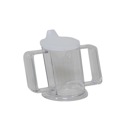 HANDYCUP beker schuin 237 ml 2 tuiten transparant
