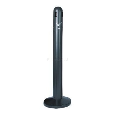 Cendrier sur pied gris anthracite epoxy galvanisé 3L (1pc)