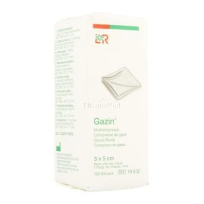 Compresses gaze NS L&R 5x5cm - 100pc