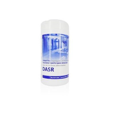 DASR100 lingettes désinf. contact alim.(100p)