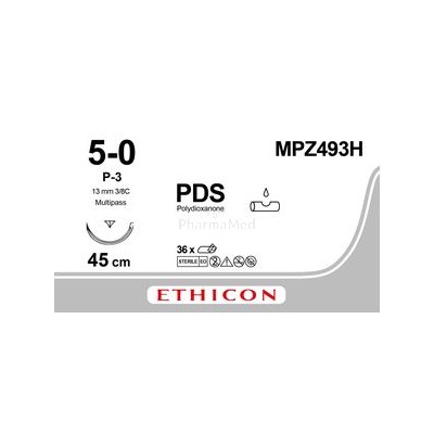 ETHICON PDSII 5/0 CLR P-3 45cm - 36fils