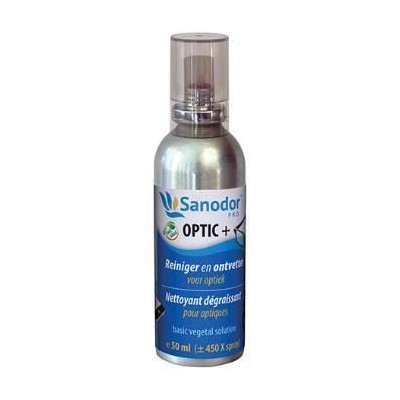 Sanodor OPTIC+ nettoyant/dégraissant pour lunettes et écrans 50ml - 1pc
